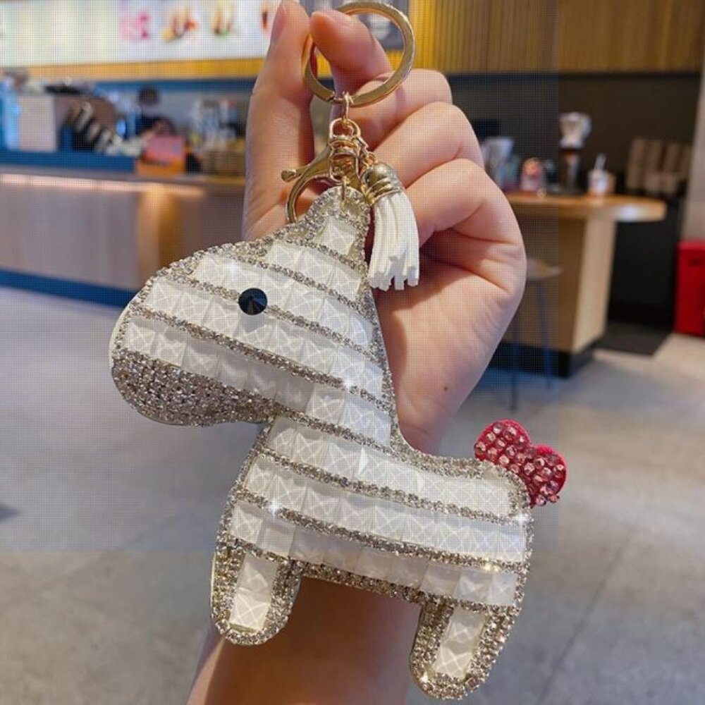 new keychain Bling Rhinestones bag charm luxurious Horse